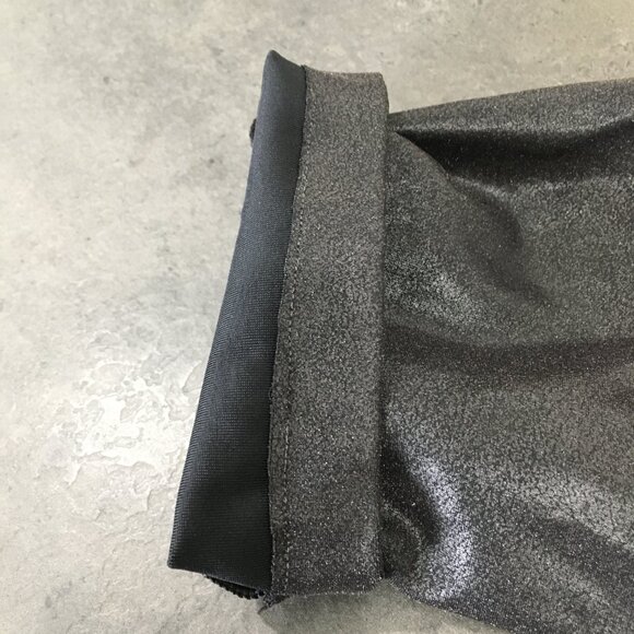 SPANX Black Textured Coated Shaping Slimming Pull On Cropped/Ankle Leggings - Picture 11 of 13